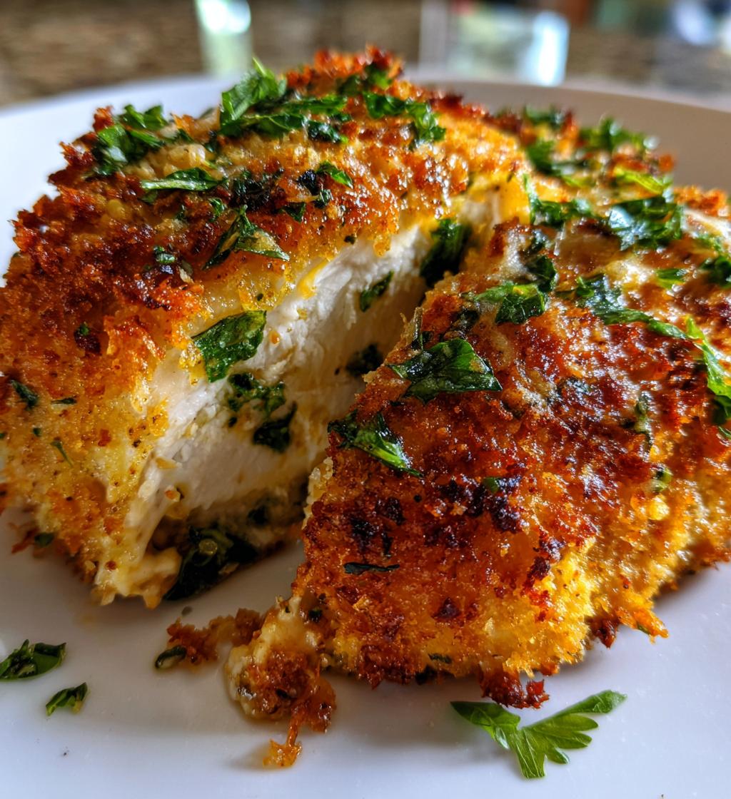 garlic parmesan chicken bake - detail 1