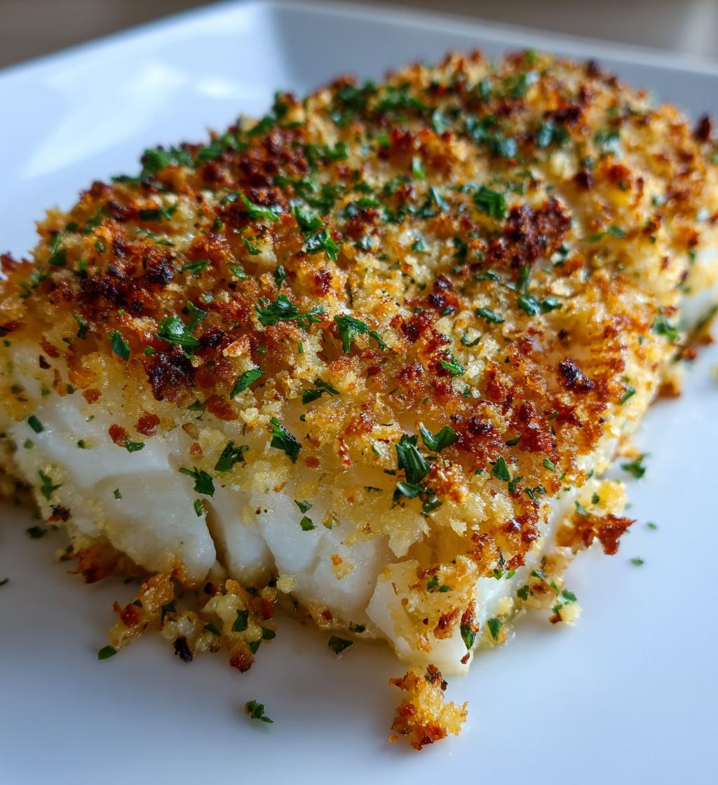 garlic parmesan crusted halibut recipe
