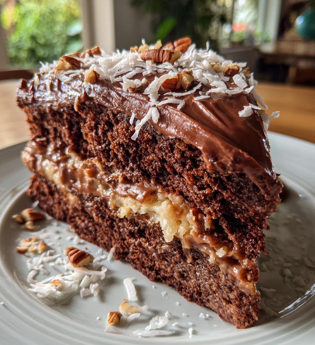 german chocolate poke cake 2