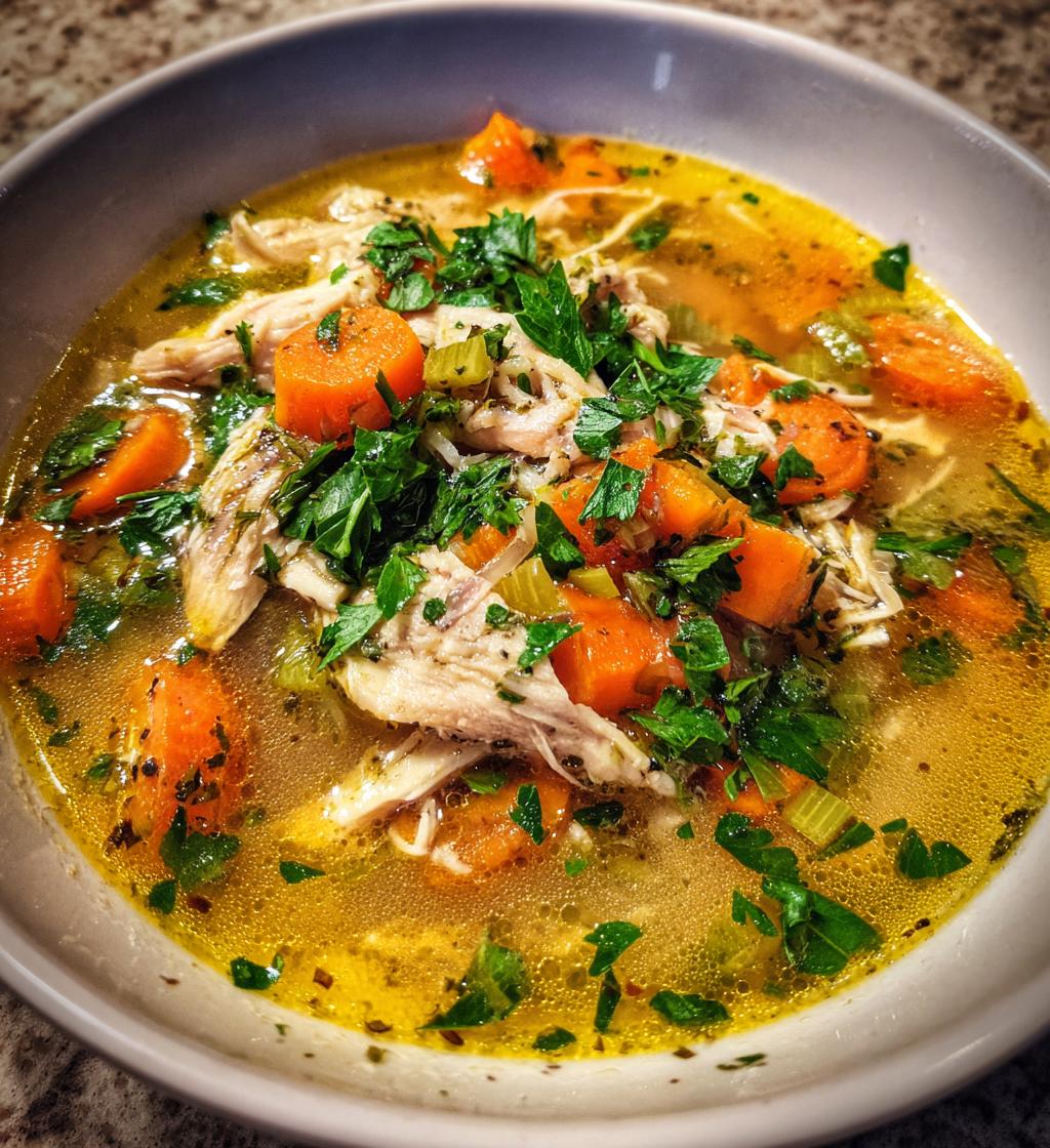 ginger lemon chicken soup recipe - detail 1