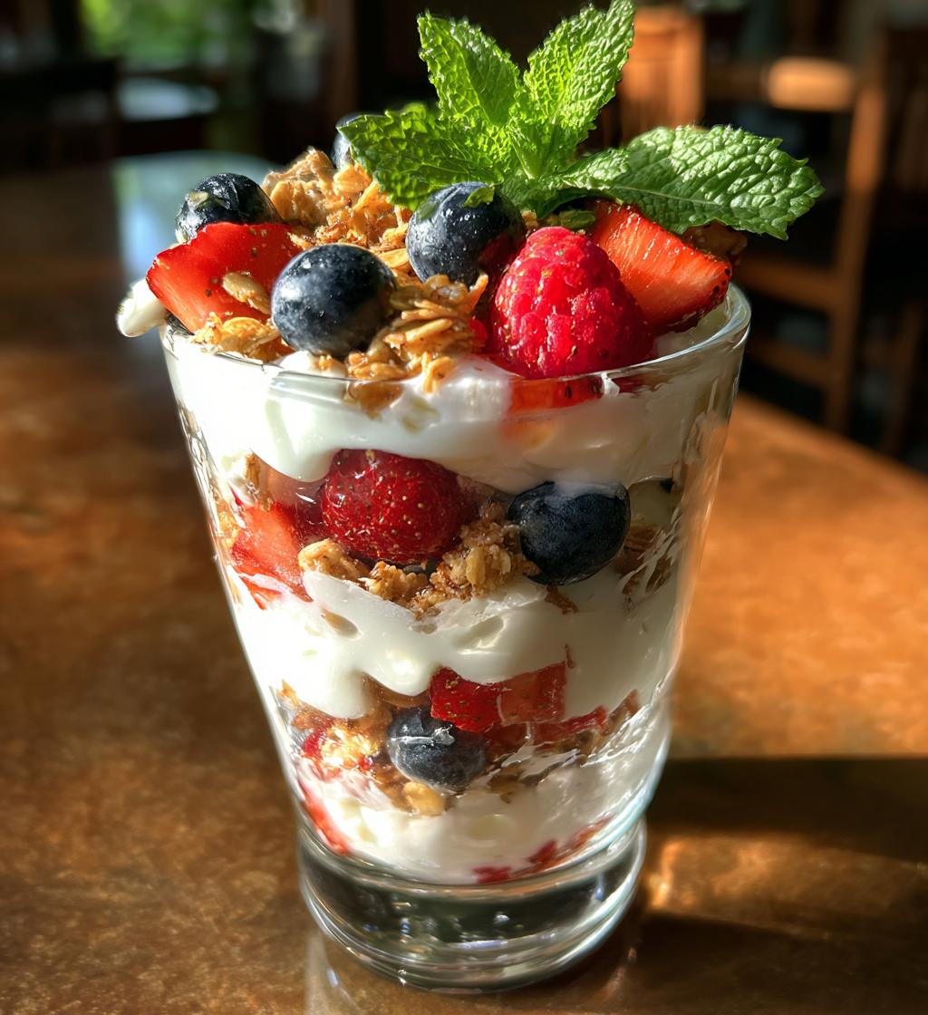 greek yogurt parfait recipe breakfast - detail 1