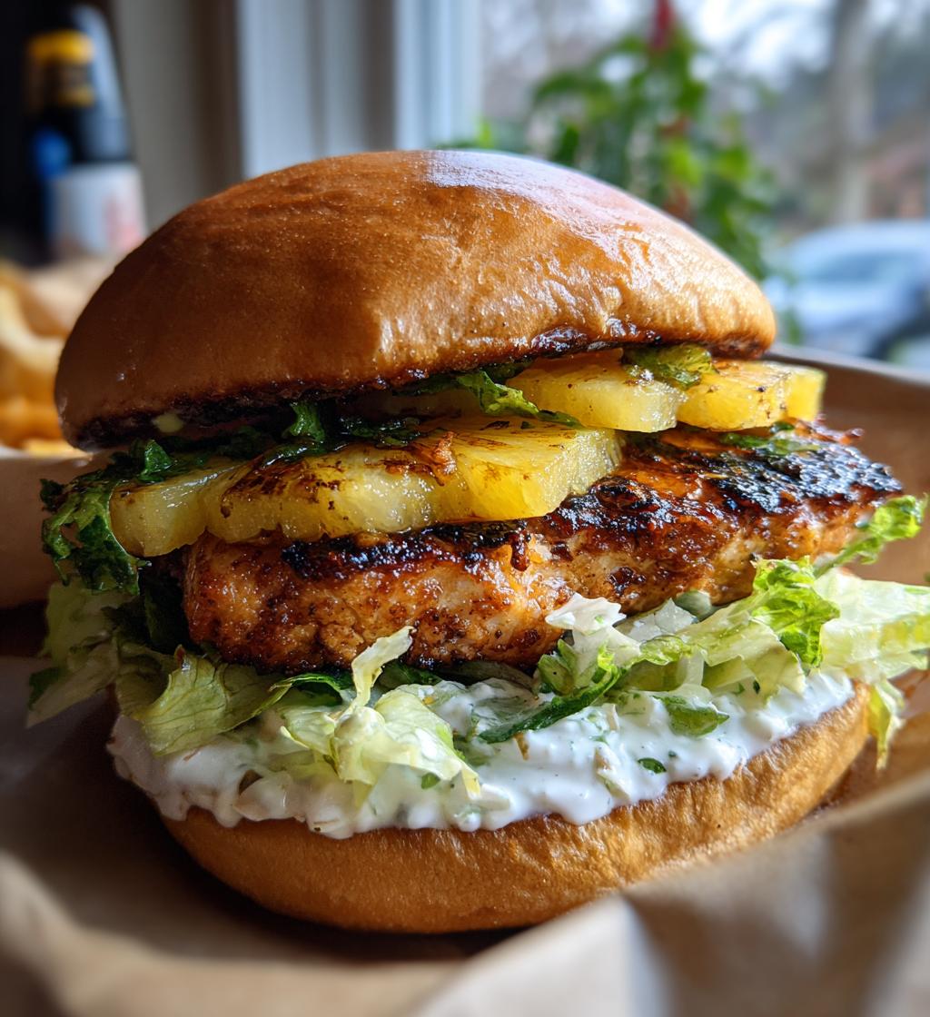 grilled hawaiian chicken sandwiches - detail 1