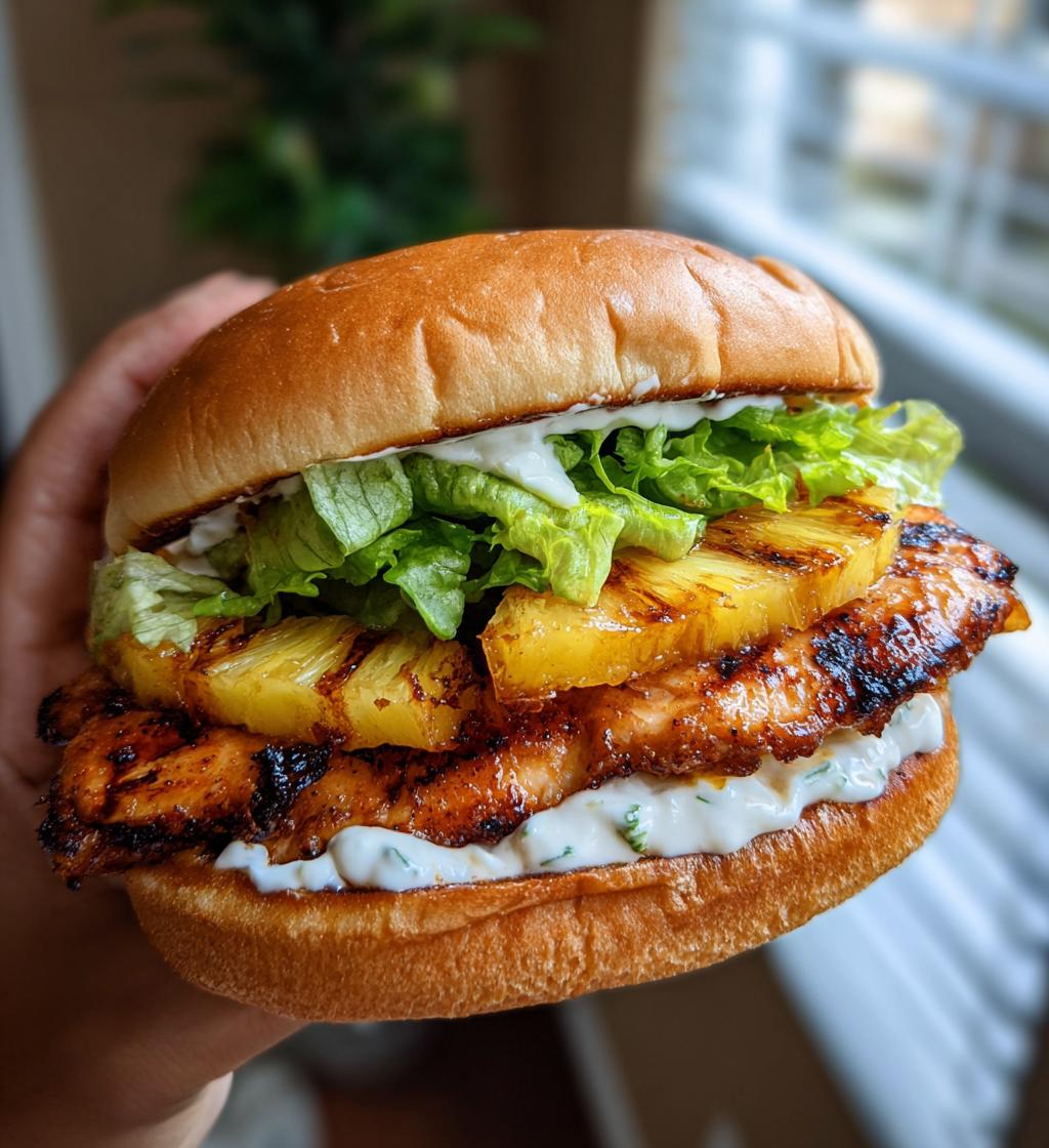 grilled hawaiian chicken sandwiches