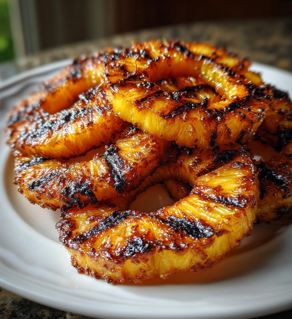 grilled pineapple