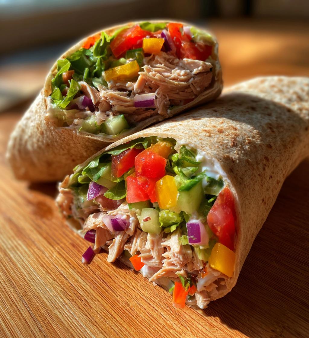 healthy chicken wraps recipe - detail 1