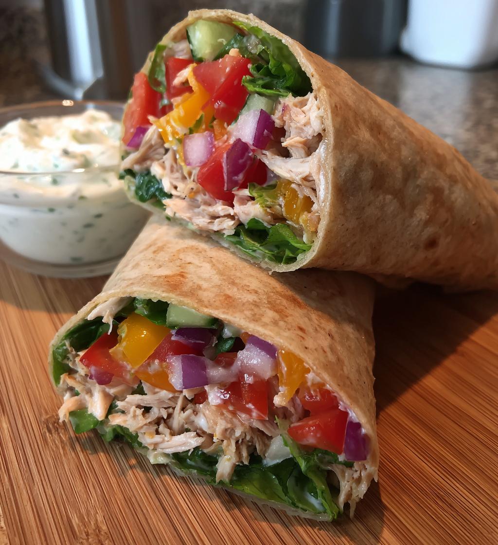 healthy chicken wraps recipe