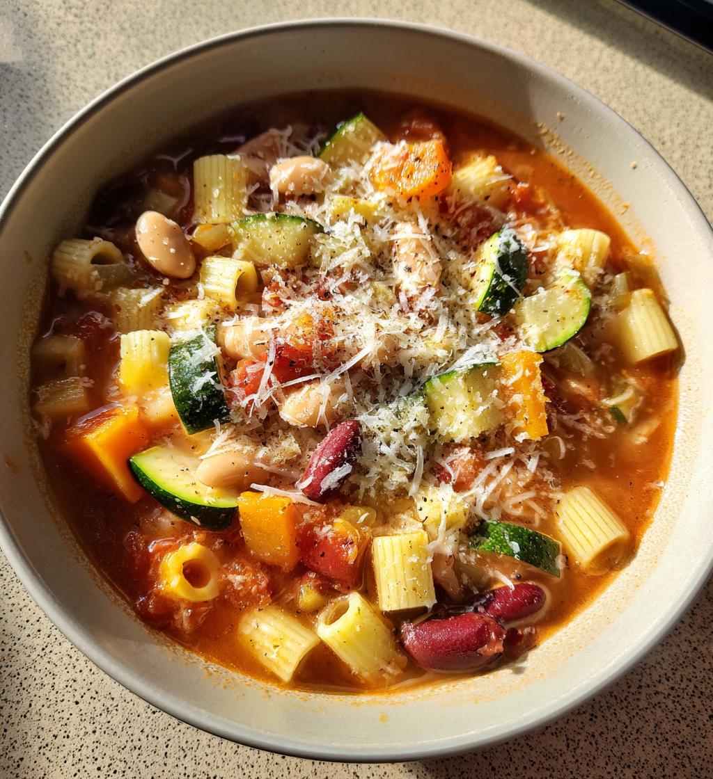 hearty minestrone soup recipe - detail 1