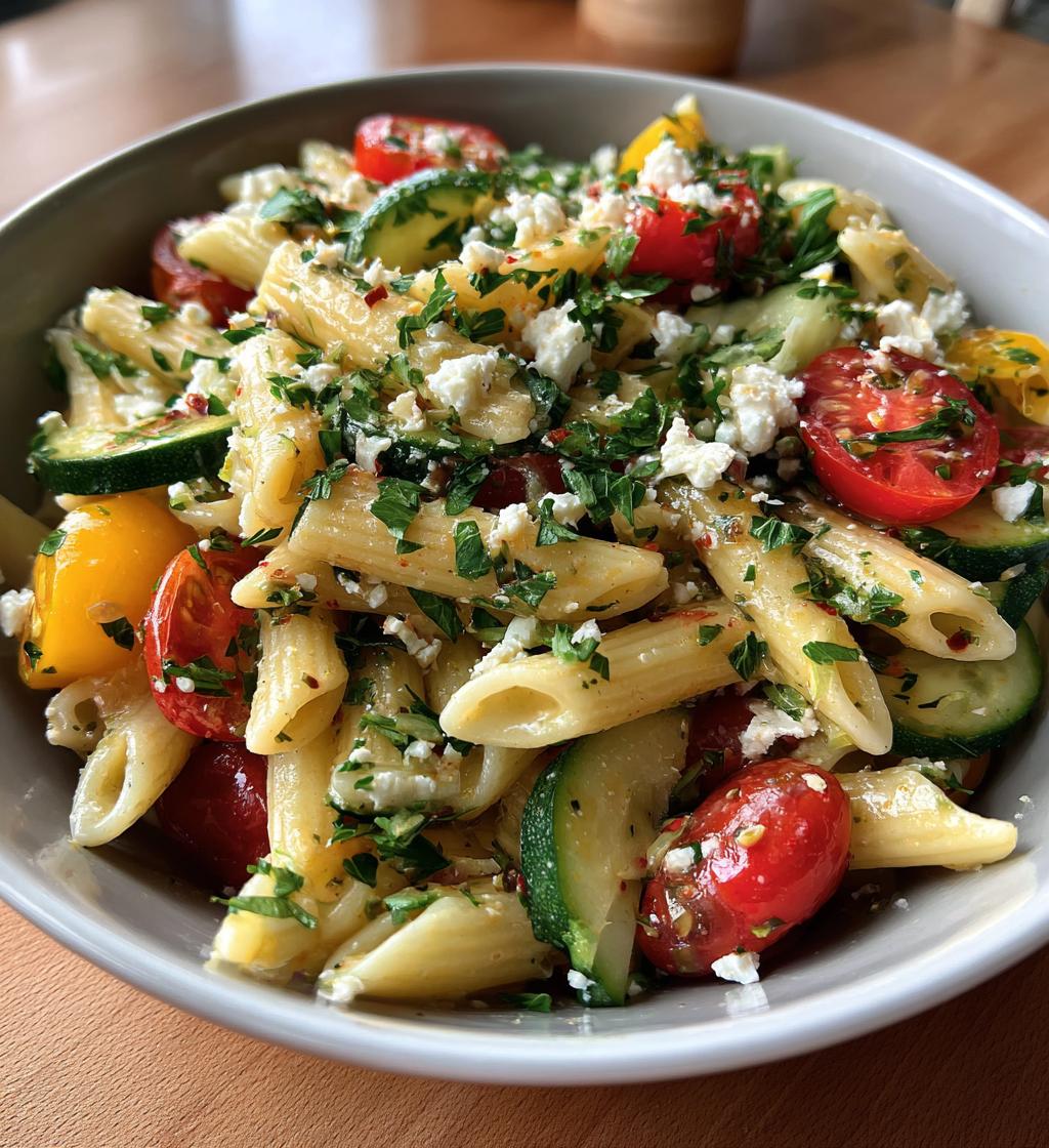 high protein pasta salad recipe - detail 1