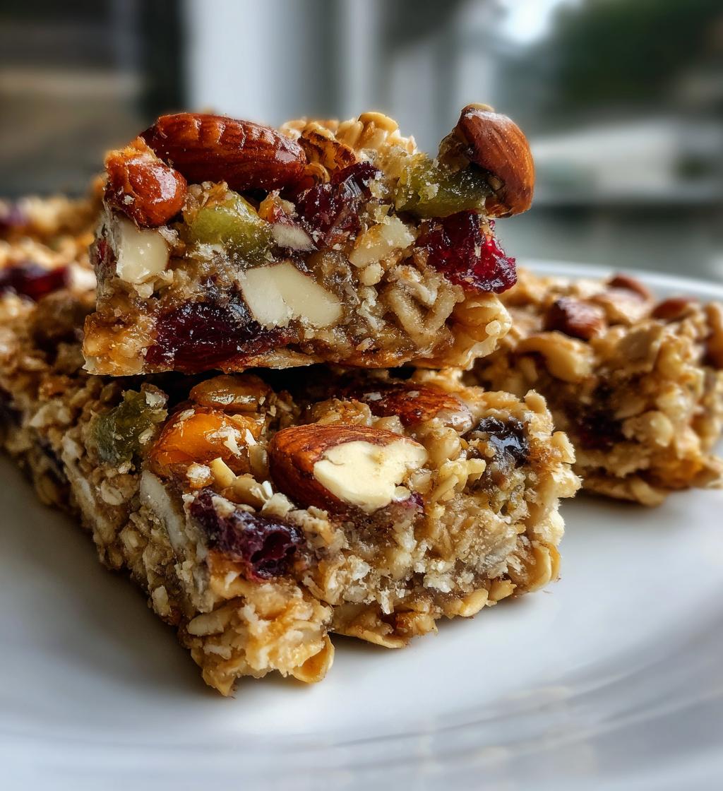 homemade granola bars recipe easy healthy snack - detail 1