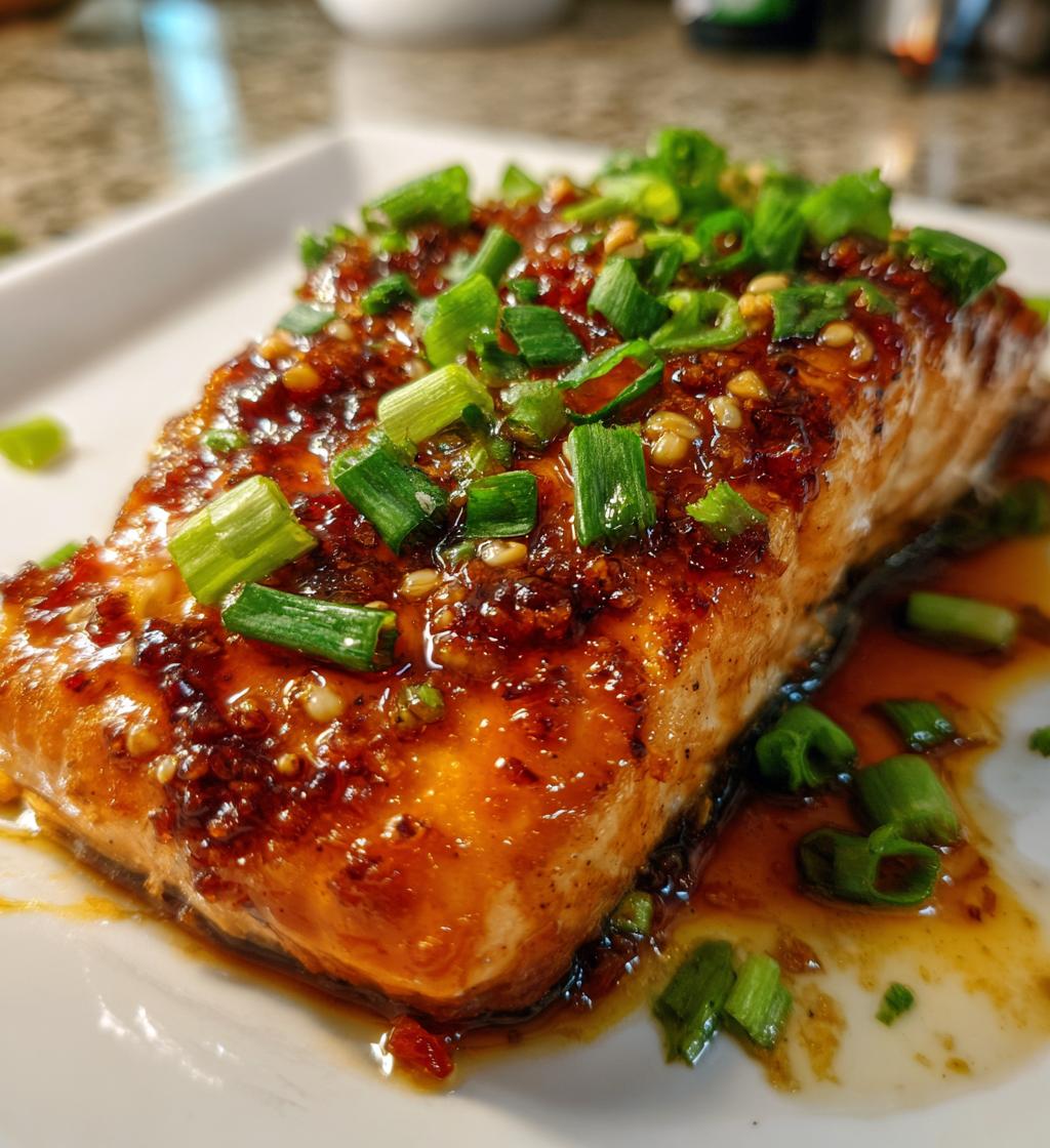 honey garlic salmon recipe easy baked - detail 1