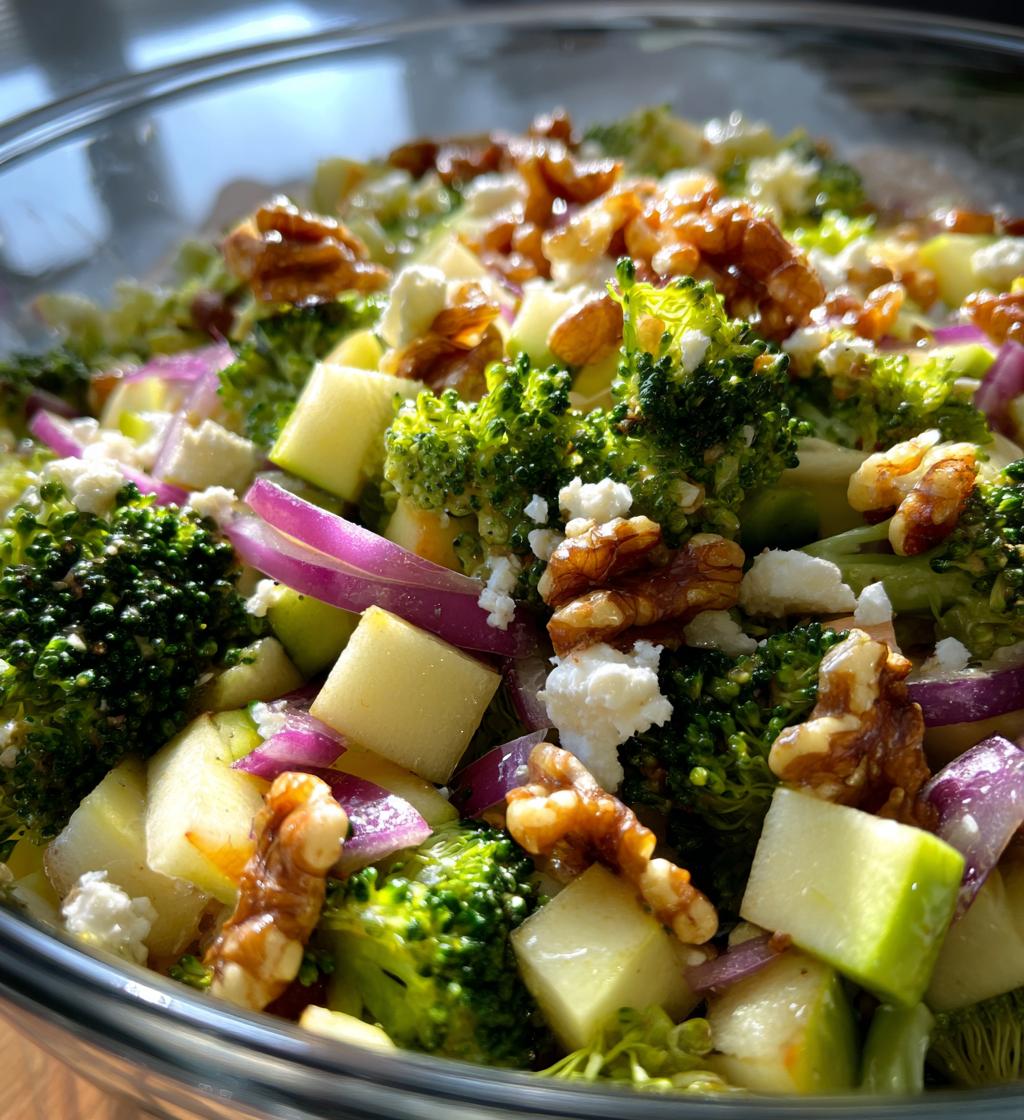honeycrisp apple broccoli salad - detail 1