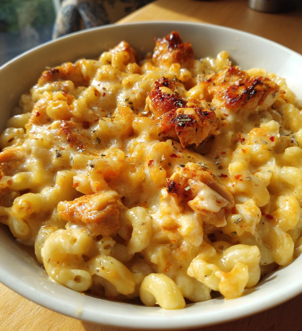 hot honey chicken mac n cheese - detail 1