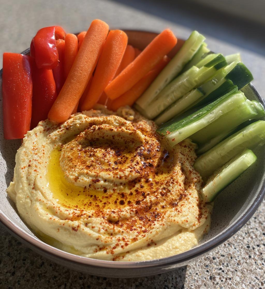 hummus with veggies recipe