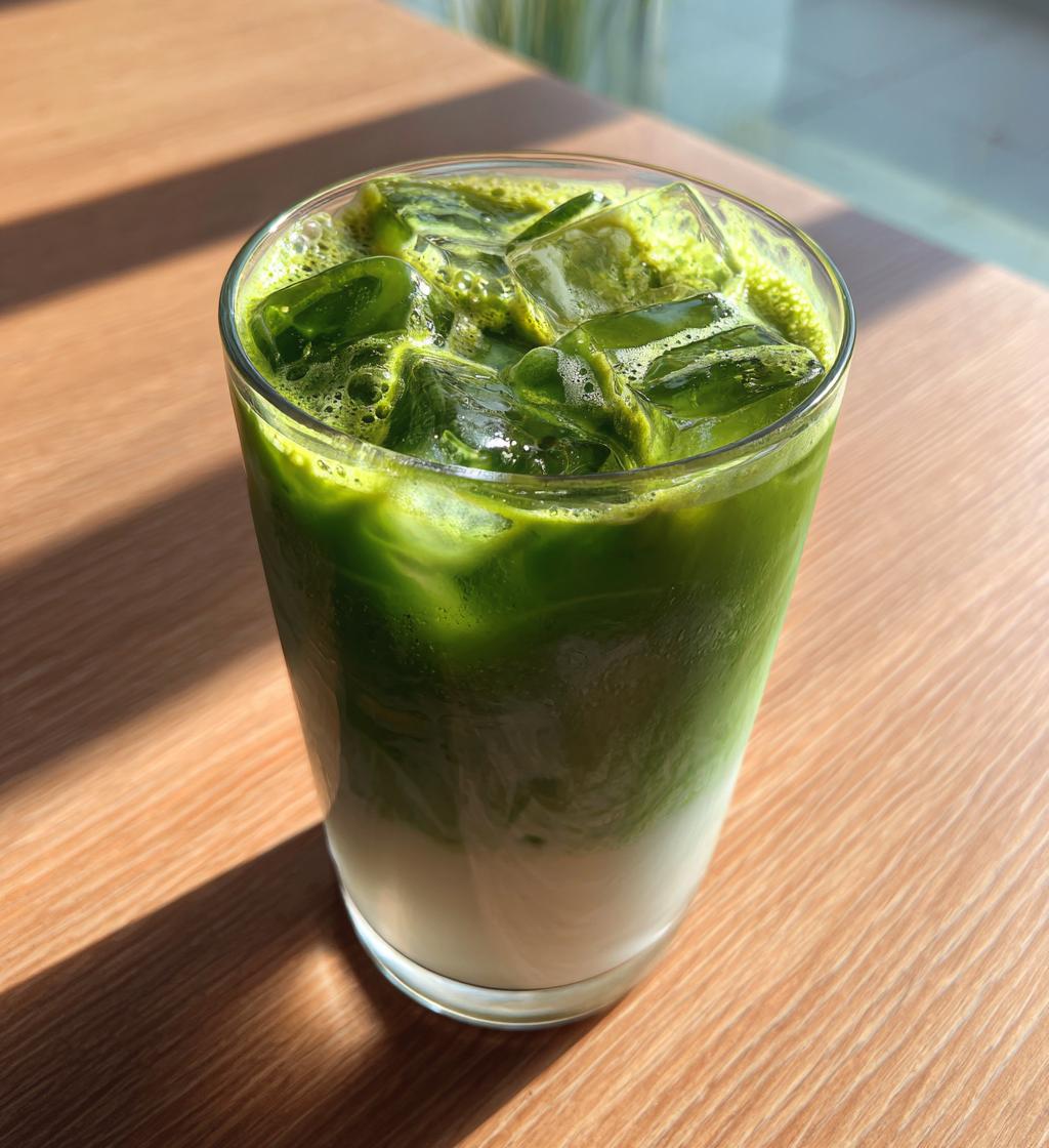 iced matcha latte recipe - detail 1
