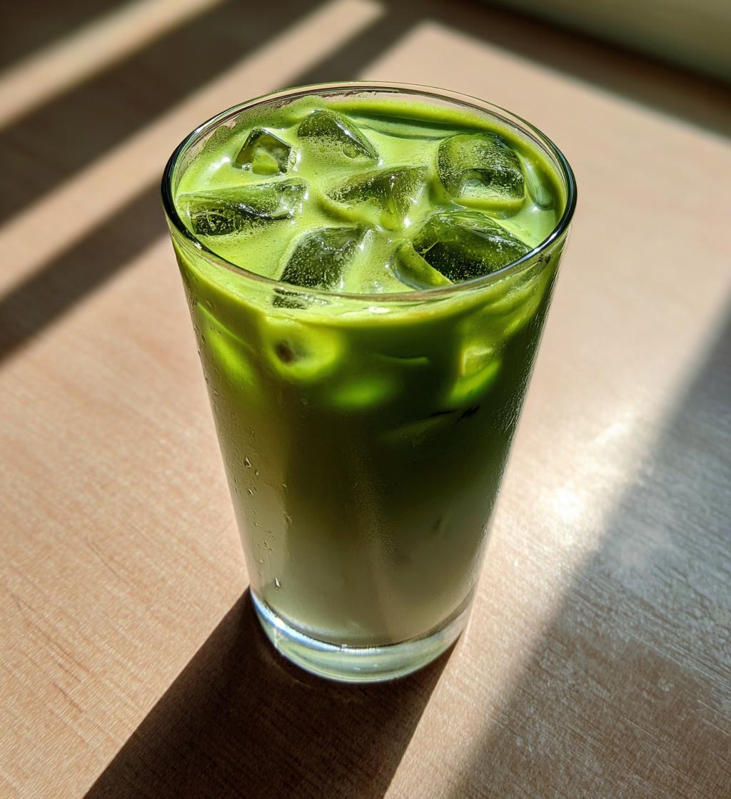 iced matcha latte recipe