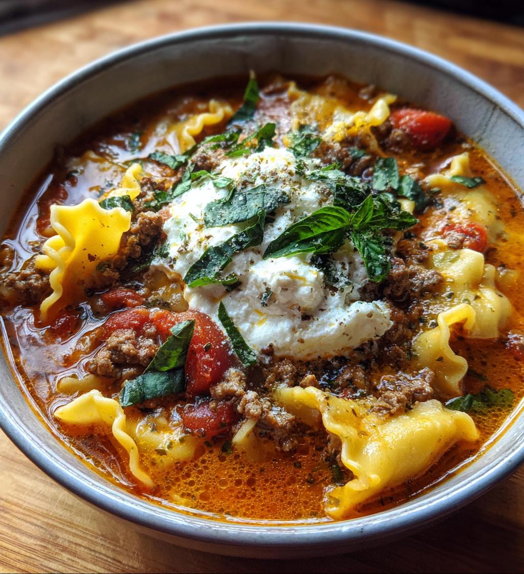 lasagna soup recipe easy comfort food - detail 1