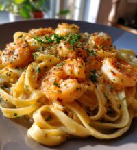 lemon butter pasta with shrimp recipe