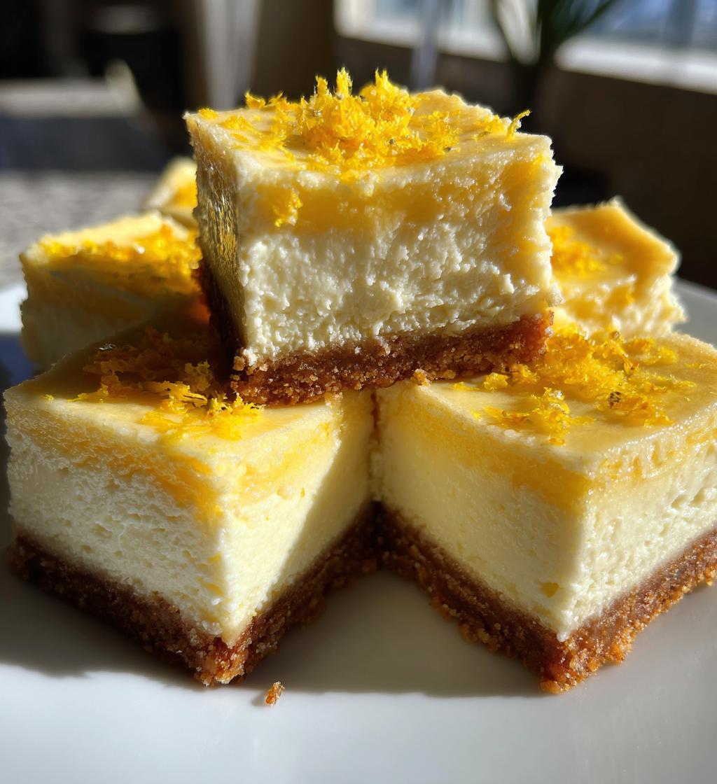 lemon cheesecake bars recipe - detail 1