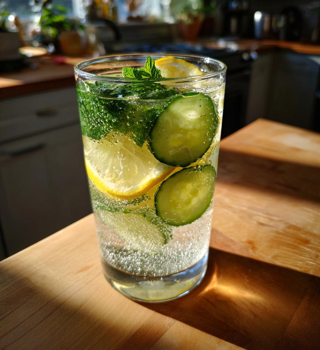 lemon cucumber sparkling water recipe
