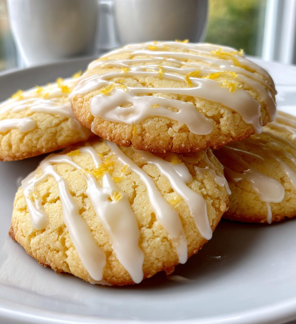 lemon glazed cookies recipe easy baking - detail 1