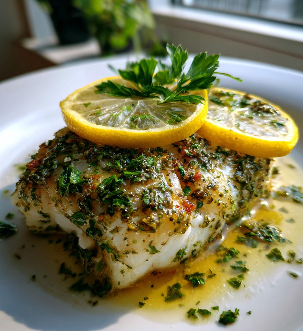 lemon herb baked cod recipe - detail 1