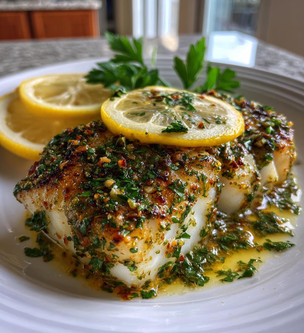 lemon herb baked cod recipe