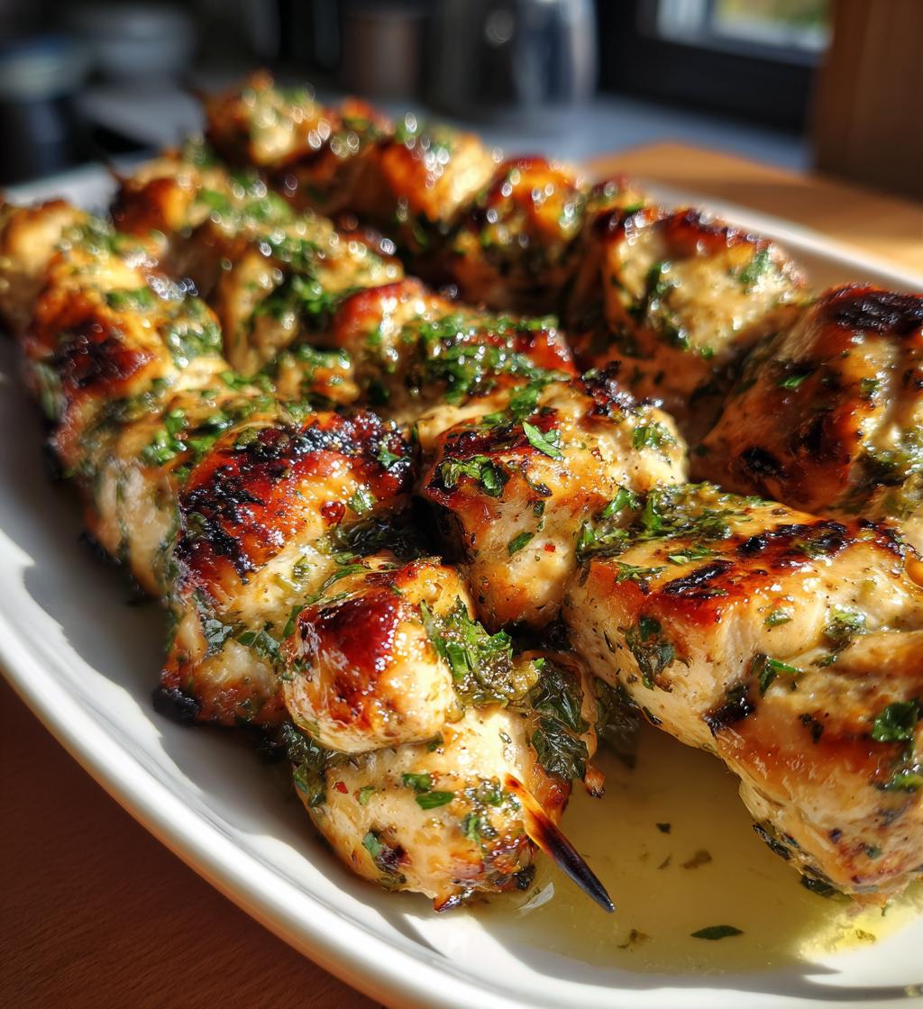 lemon herb chicken souvlaki skewers recipe