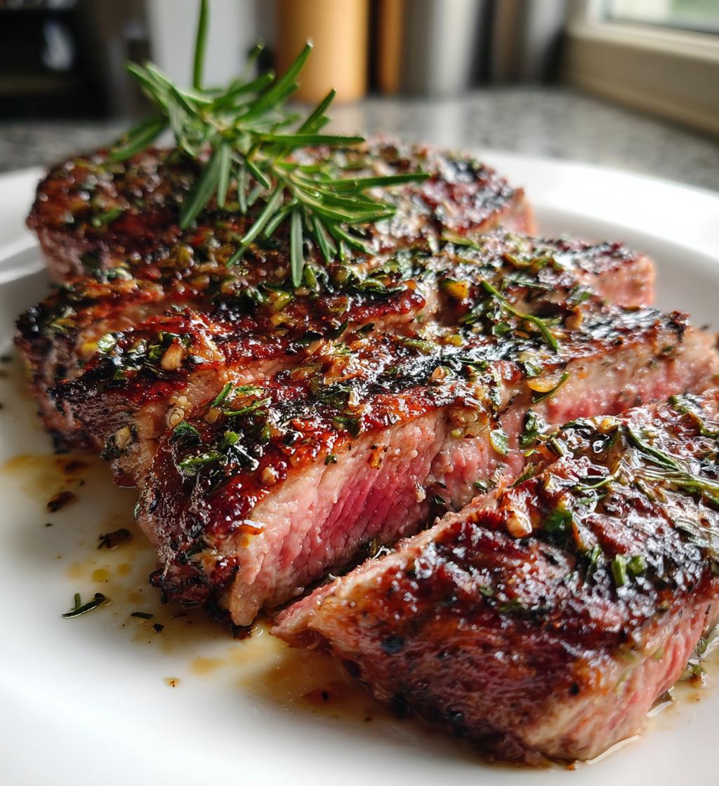 lemon herb grilled steak recipe - detail 1