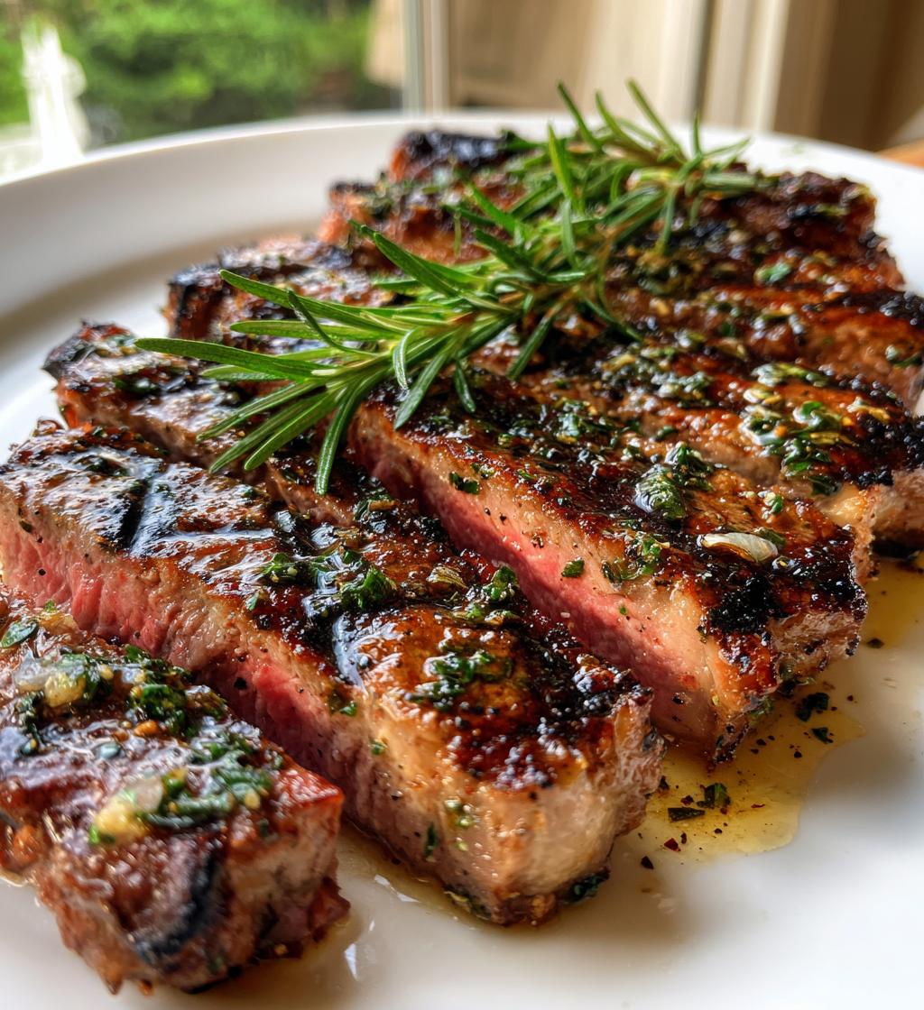 lemon herb grilled steak recipe