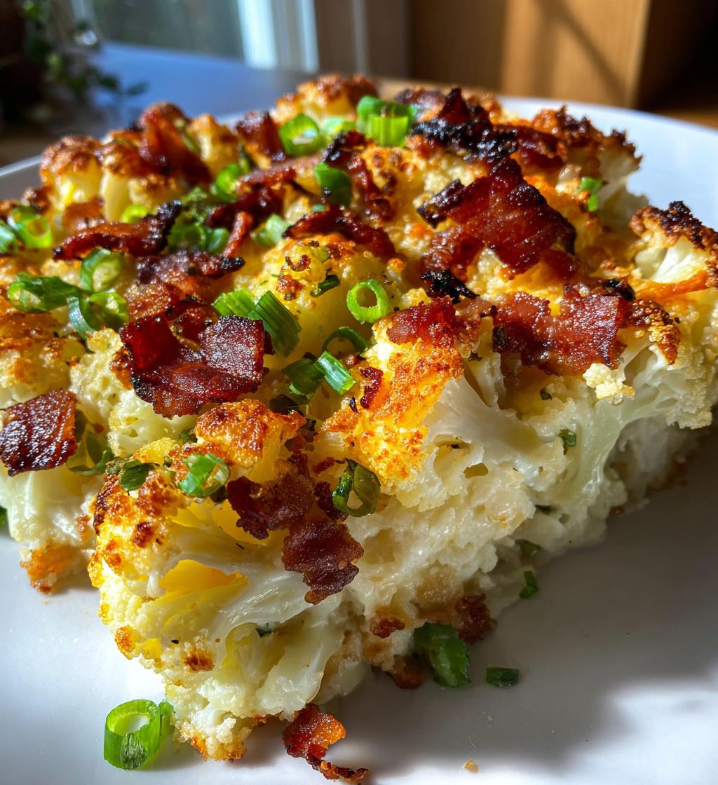 loaded cauliflower casserole