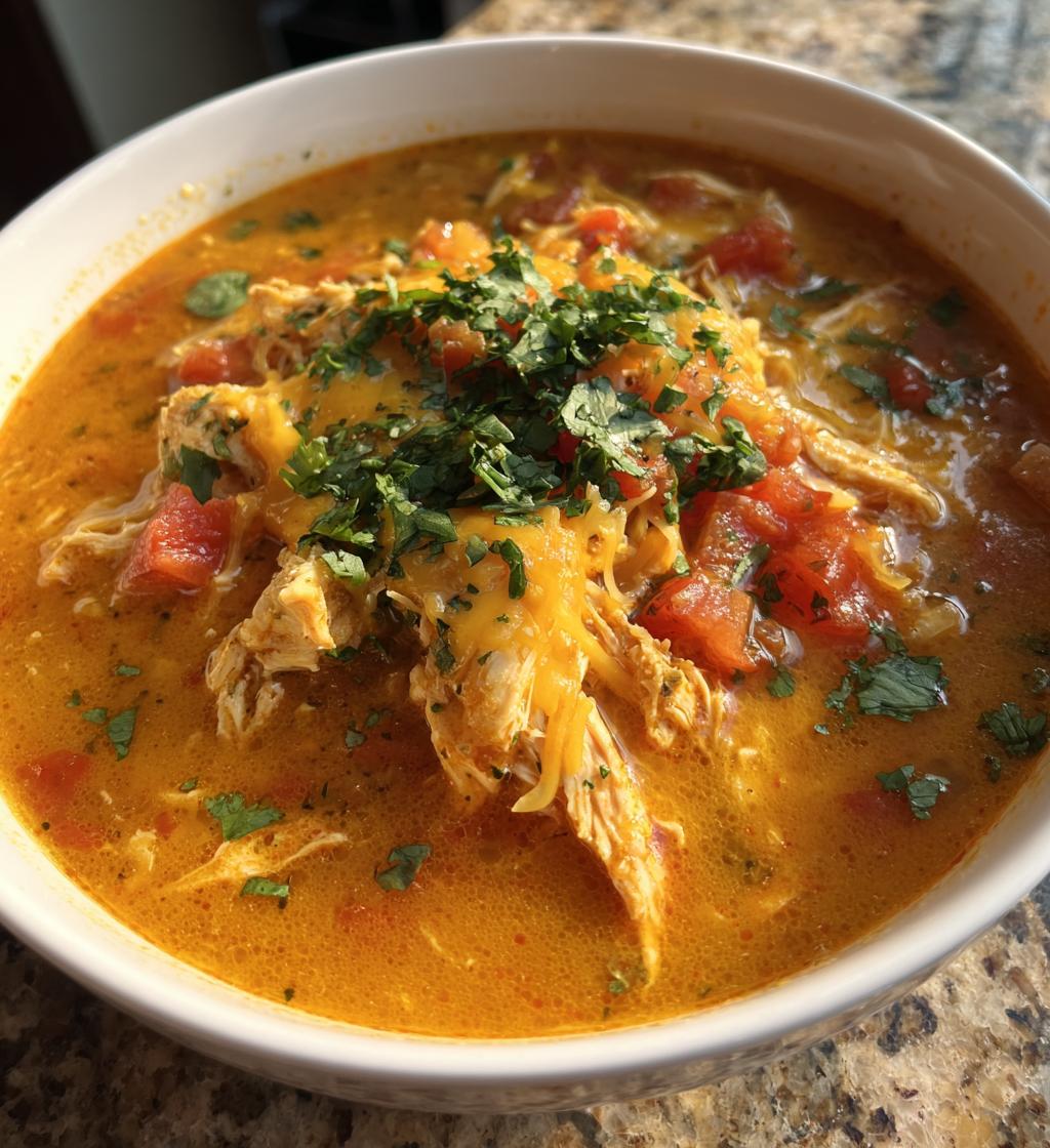 low carb chicken enchilada soup recipe - detail 1
