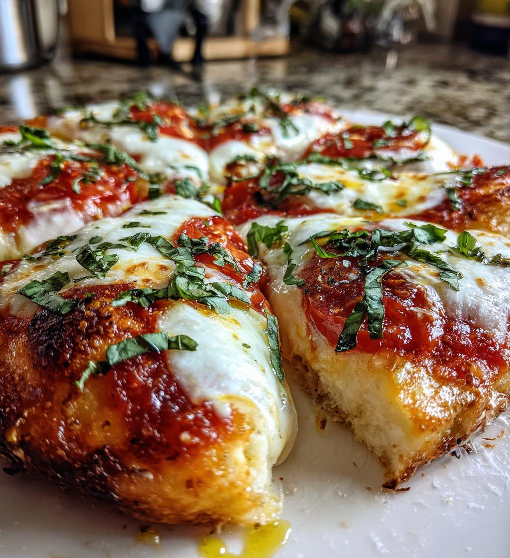 margherita pizza - detail 1