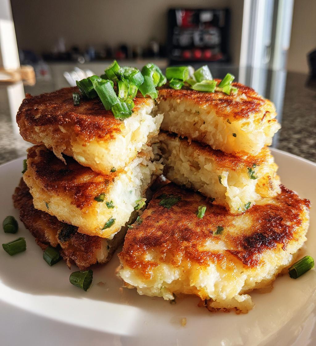 mashed potato pancakes - detail 1