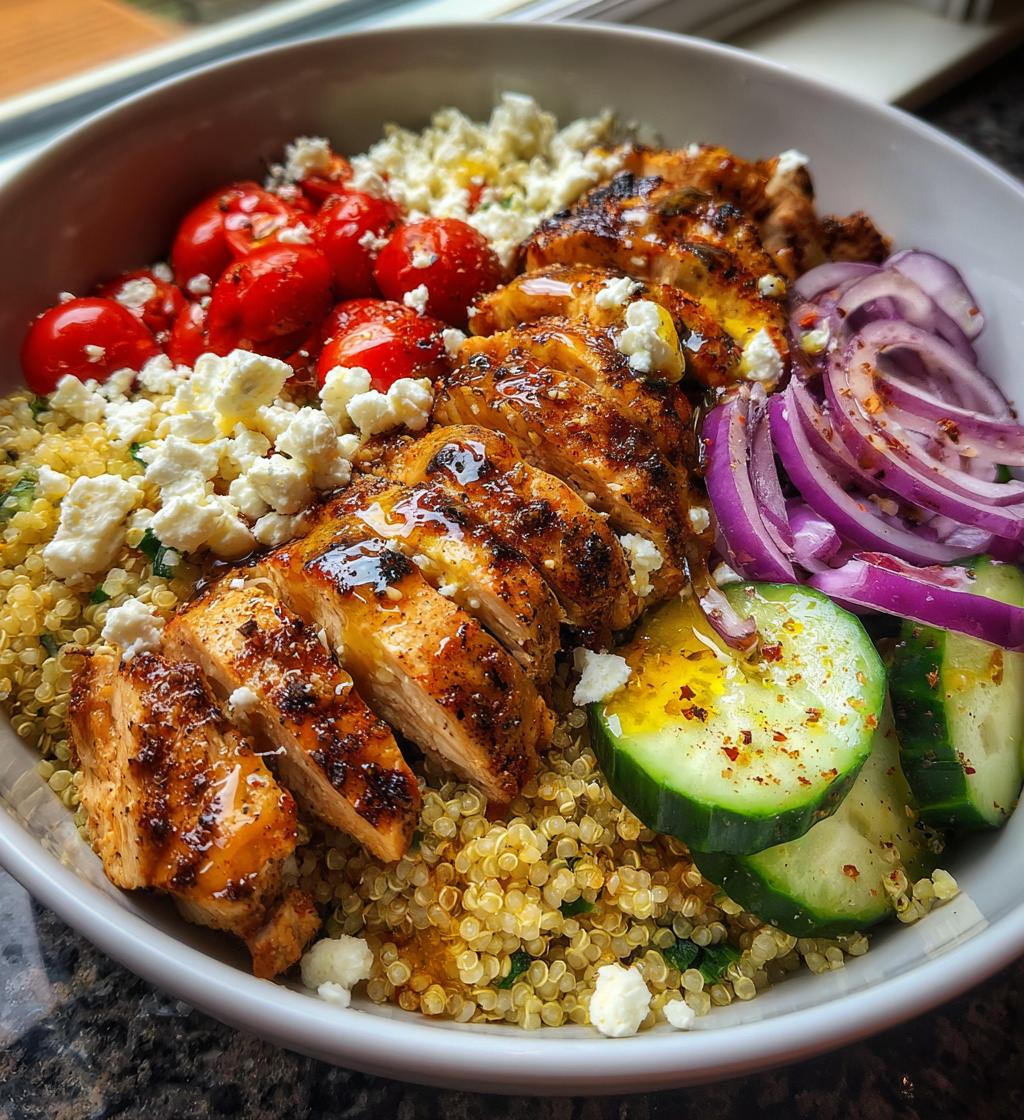 mediterranean chicken bowl