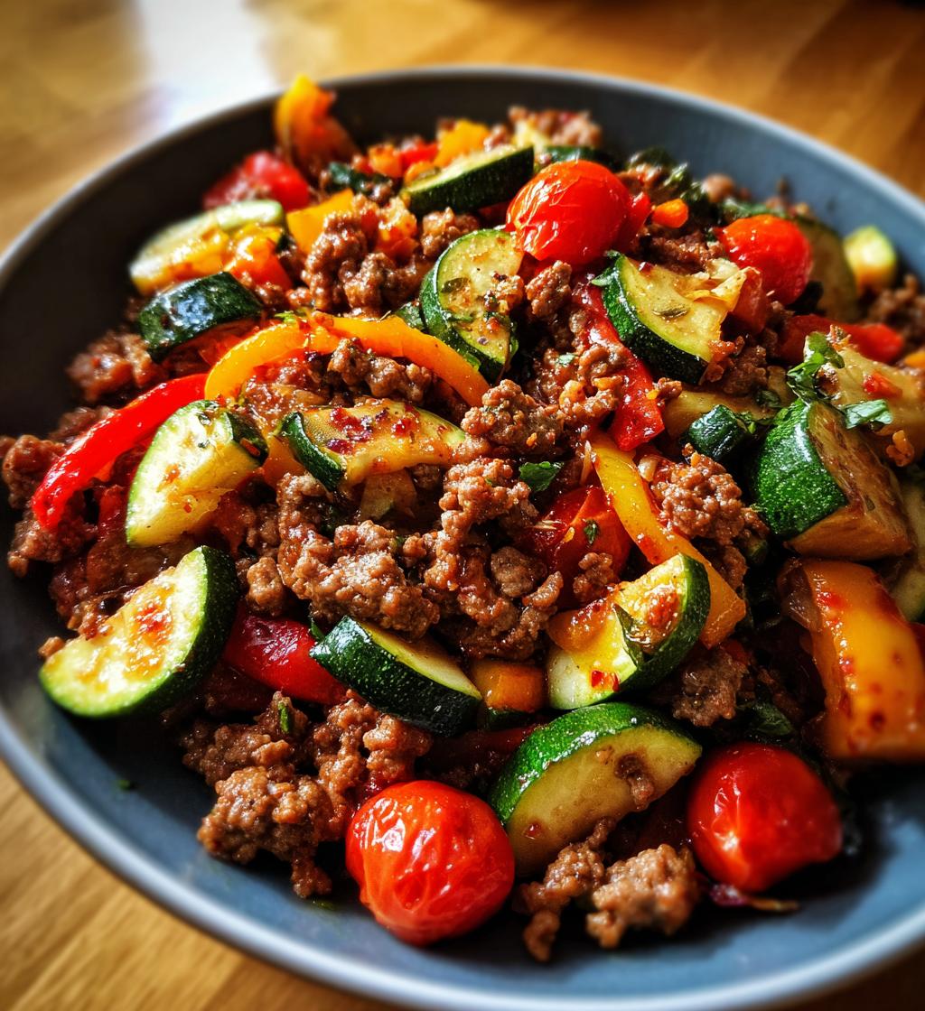 mediterranean ground beef stir fry recipe