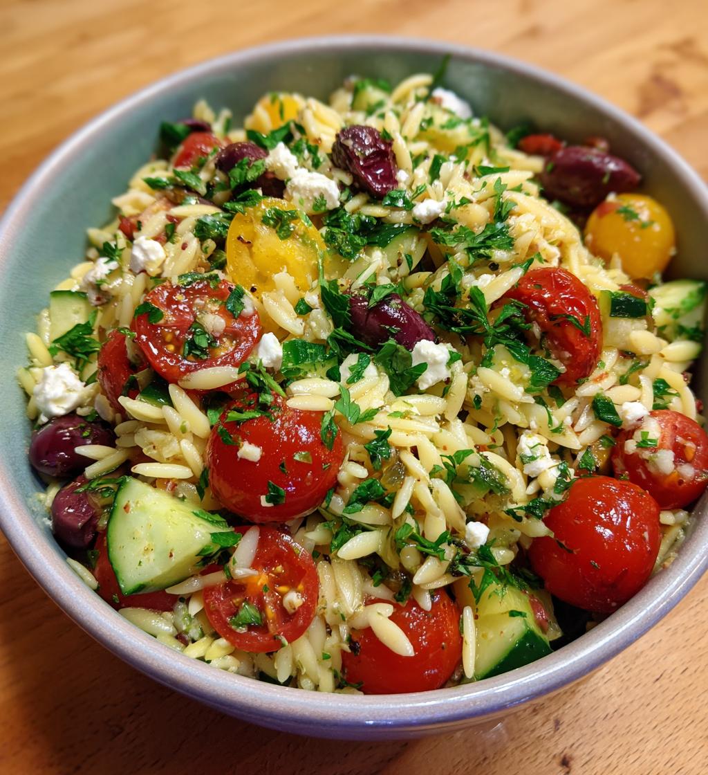 mediterranean orzo pasta salad