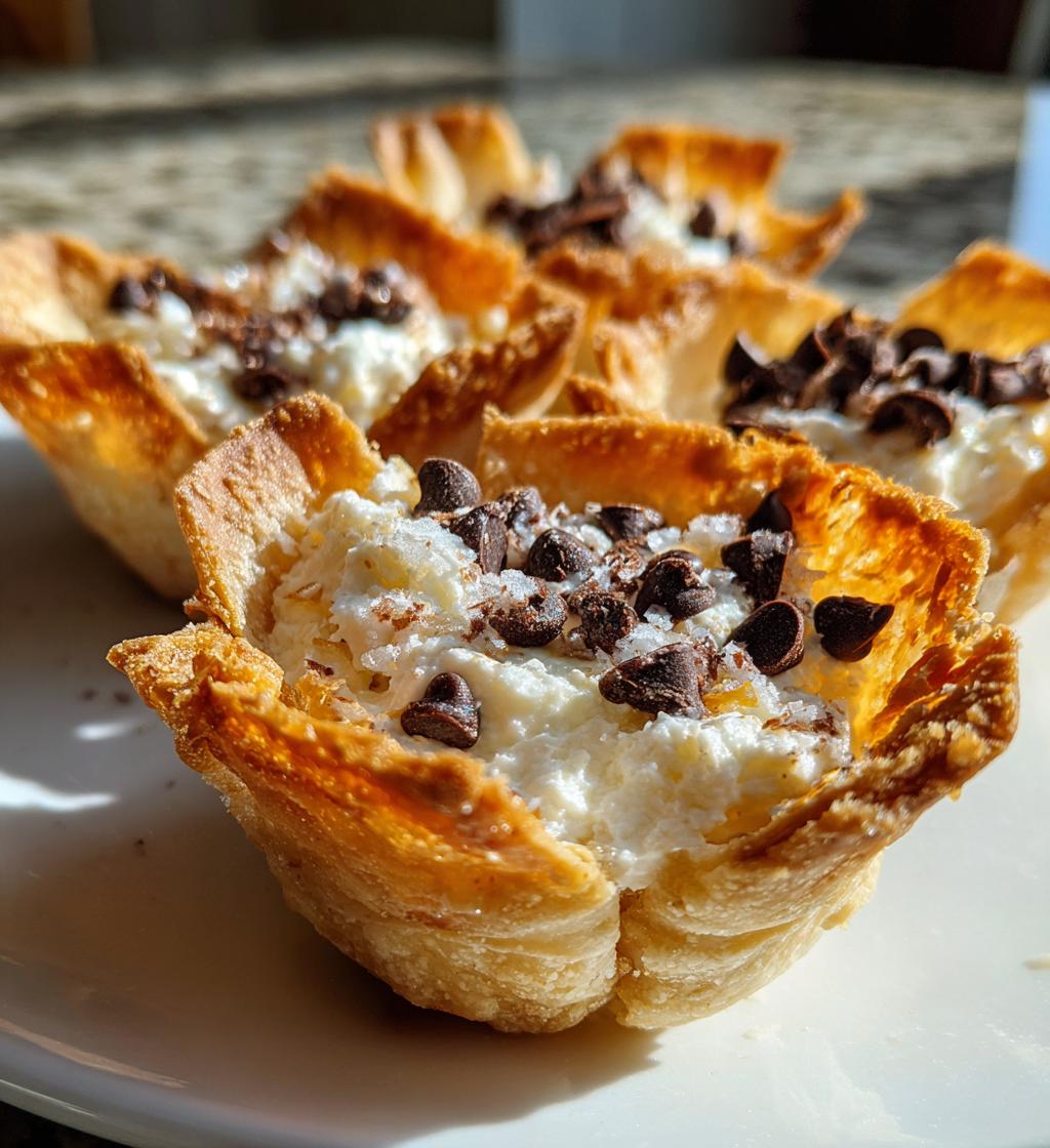 mini cannoli cups