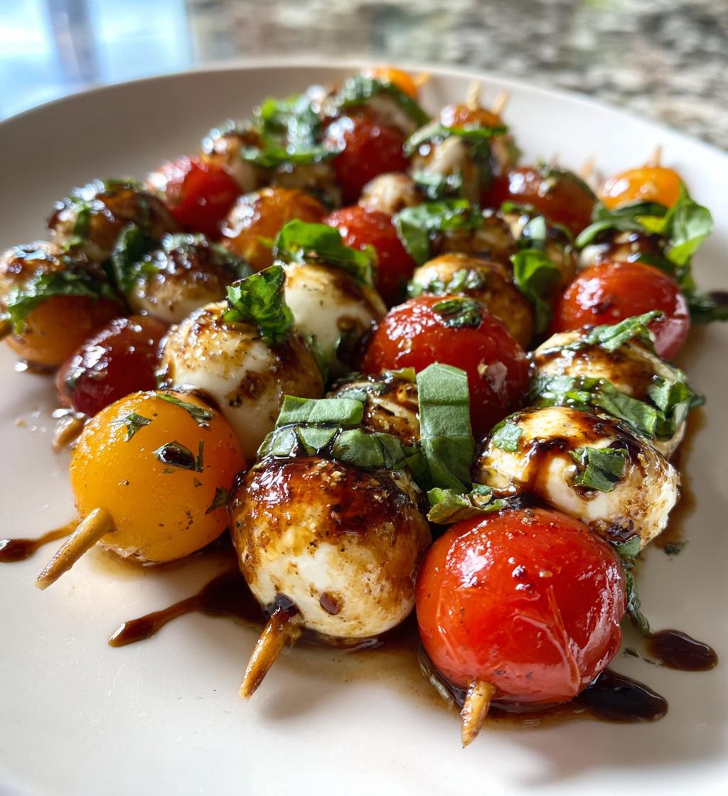 mini caprese skewers recipe easy appetizer - detail 1