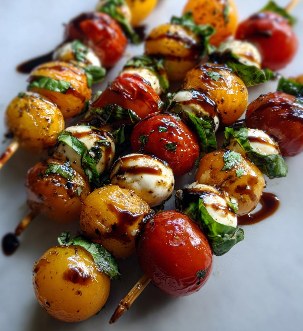 mini caprese skewers recipe easy appetizer
