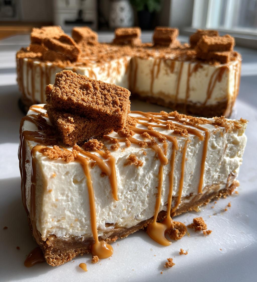 no bake biscoff cheesecake recipe - detail 1