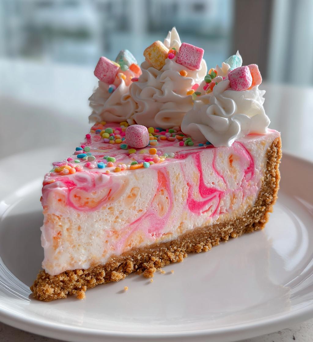 no bake pink paradise candy cheesecake
