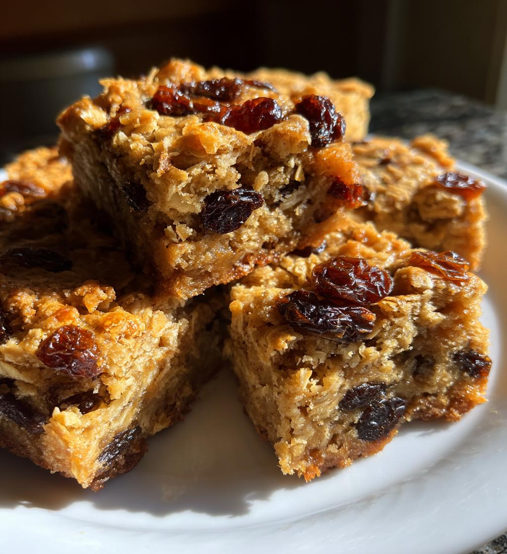 oatmeal raisin cookie bars recipe