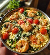 one pot marry me shrimp and orzo pasta