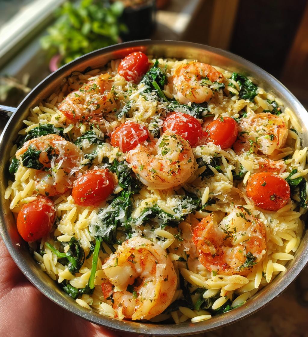 one pot marry me shrimp and orzo pasta