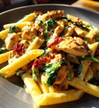 one pot tuscan chicken pasta recipe