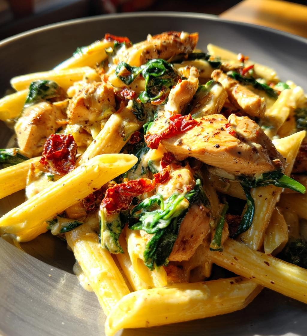 one pot tuscan chicken pasta recipe