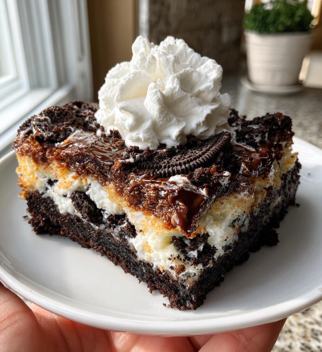 oreo dump cake - detail 1