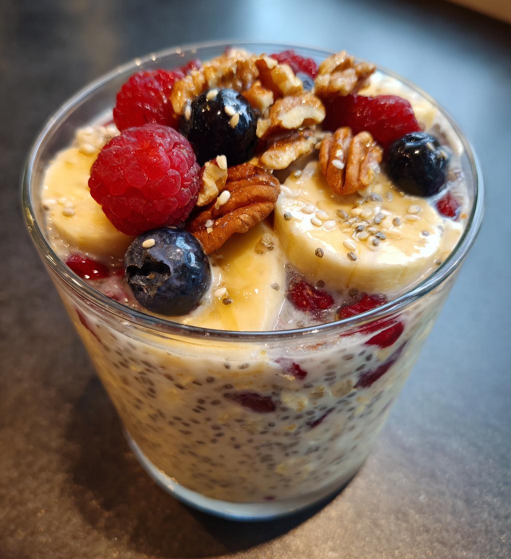 overnight oats with chia seeds recipe - detail 1