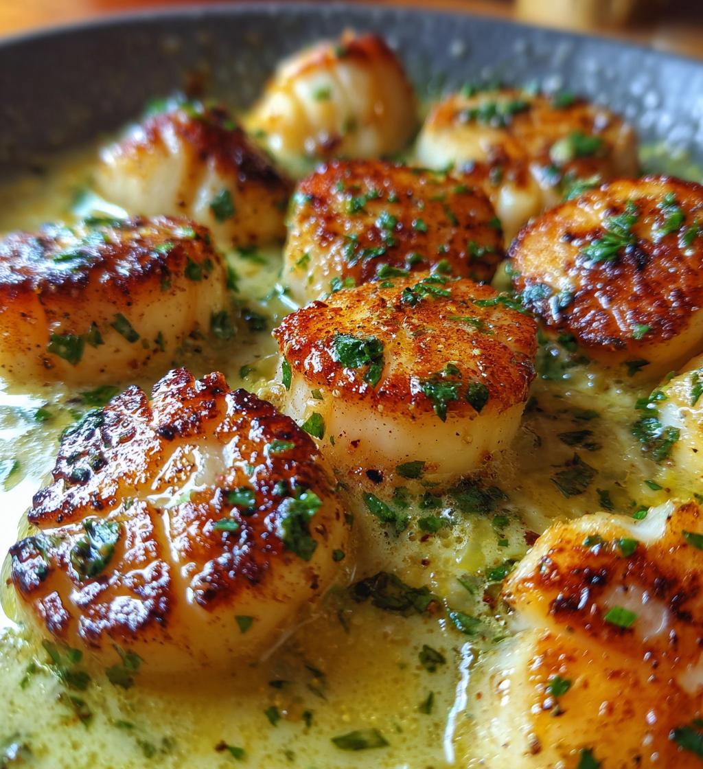pan seared scallops with lemon butter recipe - detail 1