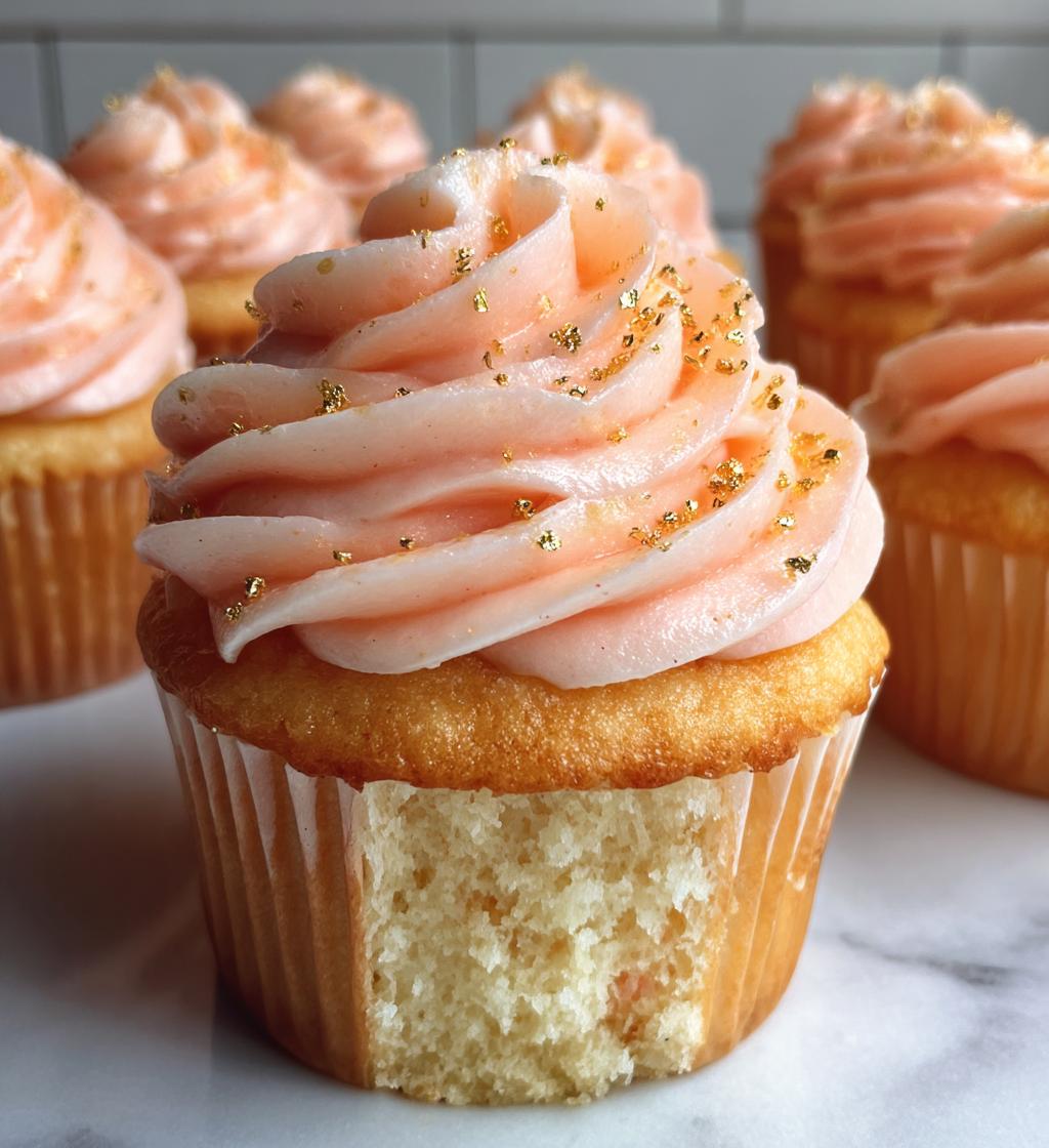 peach bellini cupcakes